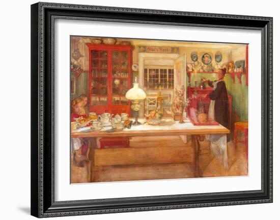 Getting Ready for a Game, 1901-Carl Larsson-Framed Art Print