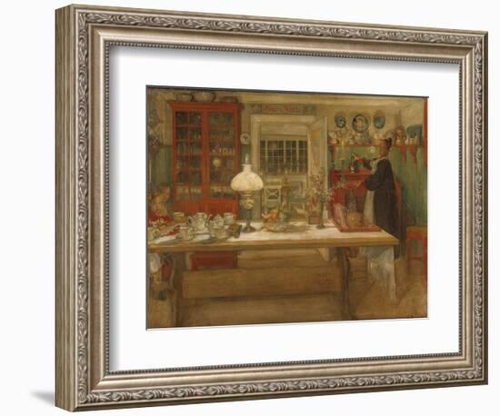 Getting Ready for a Game, 1901-Carl Larsson-Framed Giclee Print