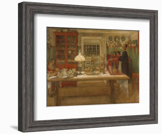 Getting Ready for a Game, 1901-Carl Larsson-Framed Giclee Print