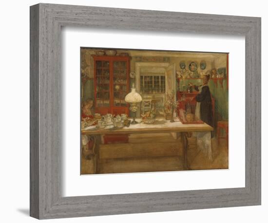 Getting Ready for a Game, 1901-Carl Larsson-Framed Giclee Print