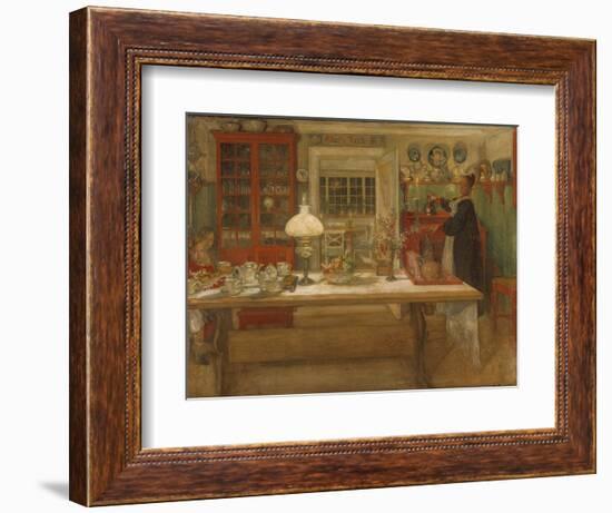 Getting Ready for a Game, 1901-Carl Larsson-Framed Giclee Print