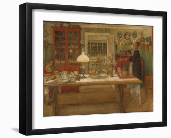 Getting Ready for a Game, 1901-Carl Larsson-Framed Giclee Print