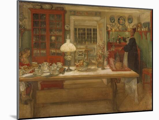 Getting Ready for a Game, 1901-Carl Larsson-Mounted Giclee Print