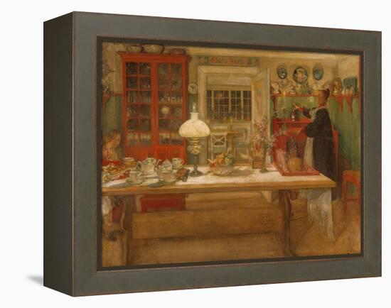 Getting Ready for a Game, 1901-Carl Larsson-Framed Premier Image Canvas