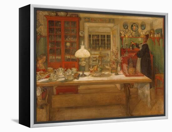 Getting Ready for a Game, 1901-Carl Larsson-Framed Premier Image Canvas