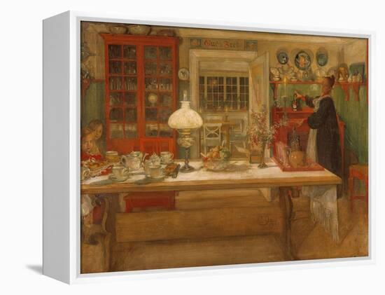 Getting Ready for a Game, 1901-Carl Larsson-Framed Premier Image Canvas