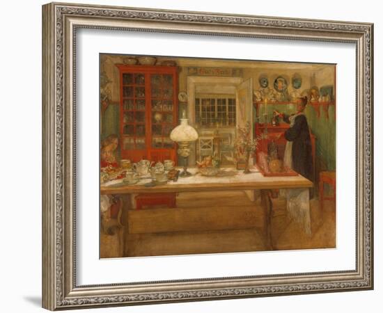 Getting Ready for a Game, 1901-Carl Larsson-Framed Giclee Print