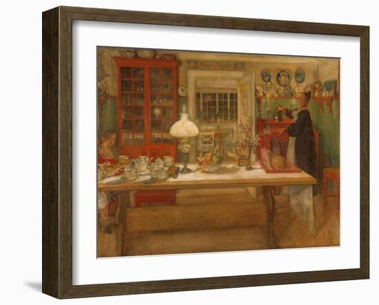 Getting Ready for a Game, 1901-Carl Larsson-Framed Giclee Print