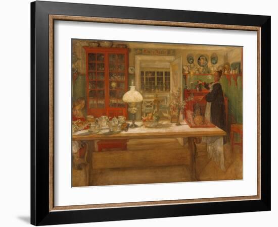 Getting Ready for a Game, 1901-Carl Larsson-Framed Giclee Print