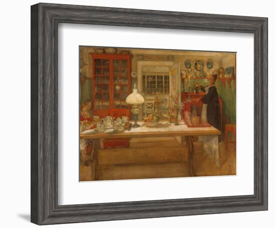 Getting Ready for a Game, 1901-Carl Larsson-Framed Giclee Print