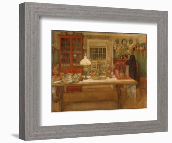 Getting Ready for a Game, 1901-Carl Larsson-Framed Giclee Print