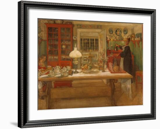 Getting Ready for a Game, 1901-Carl Larsson-Framed Giclee Print