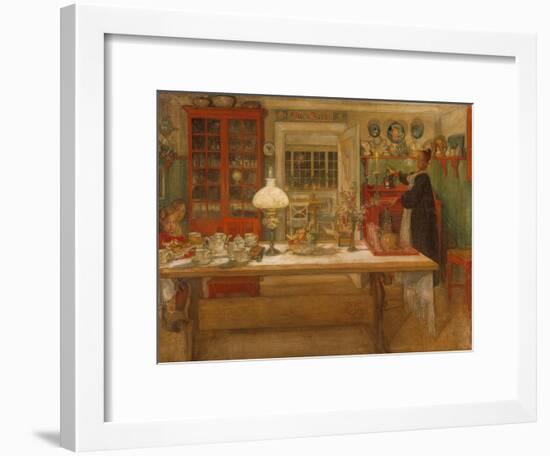 Getting Ready for a Game. 1901-Carlo Larsson-Framed Giclee Print