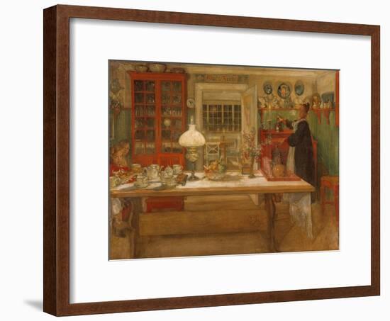 Getting Ready for a Game. 1901-Carlo Larsson-Framed Giclee Print