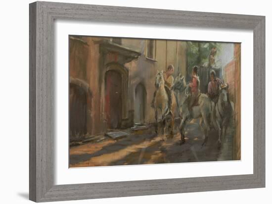 Getting Ready for the Bull Run, 2009-Pat Maclaurin-Framed Giclee Print