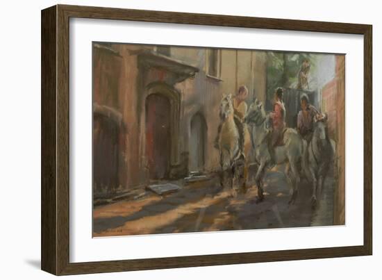 Getting Ready for the Bull Run, 2009-Pat Maclaurin-Framed Giclee Print