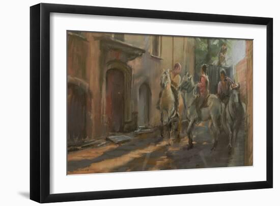 Getting Ready for the Bull Run, 2009-Pat Maclaurin-Framed Giclee Print