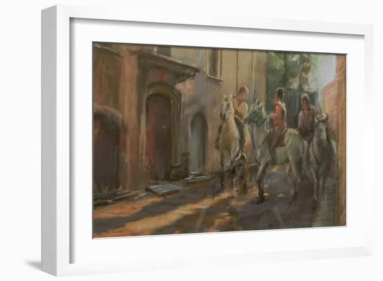 Getting Ready for the Bull Run, 2009-Pat Maclaurin-Framed Giclee Print