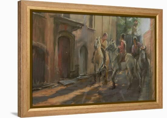 Getting Ready for the Bull Run, 2009-Pat Maclaurin-Framed Premier Image Canvas