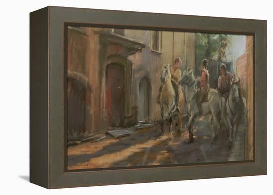 Getting Ready for the Bull Run, 2009-Pat Maclaurin-Framed Premier Image Canvas