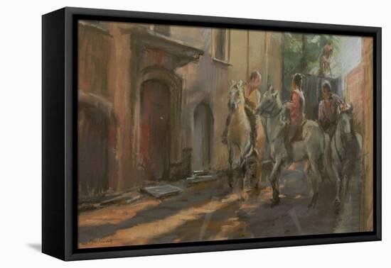 Getting Ready for the Bull Run, 2009-Pat Maclaurin-Framed Premier Image Canvas