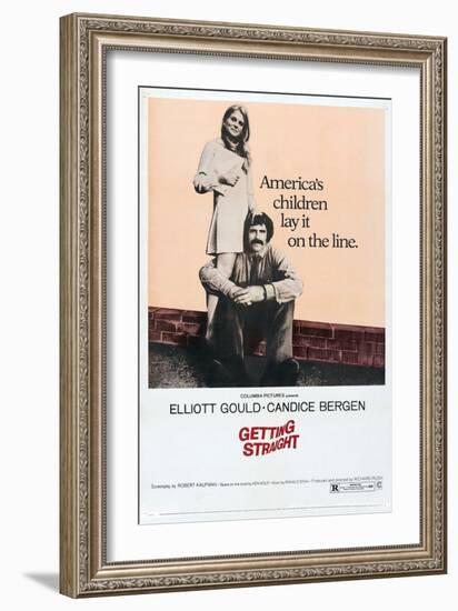 Getting Straight, Candice Bergen, 1970-null-Framed Art Print