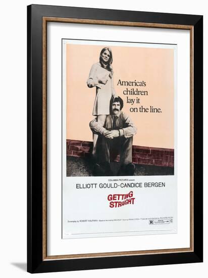 Getting Straight, Candice Bergen, 1970-null-Framed Art Print