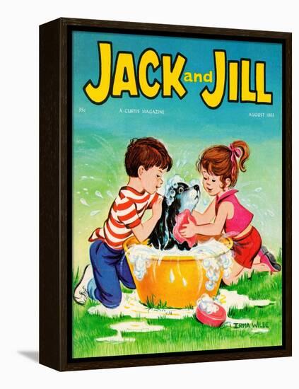 Getting the Works - Jack and Jill, August 1963-Irma Wilde-Framed Premier Image Canvas