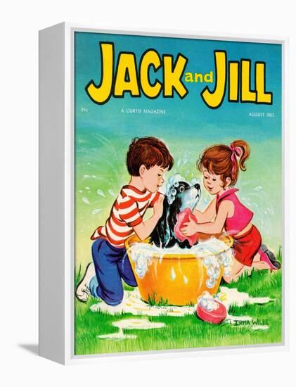 Getting the Works - Jack and Jill, August 1963-Irma Wilde-Framed Premier Image Canvas