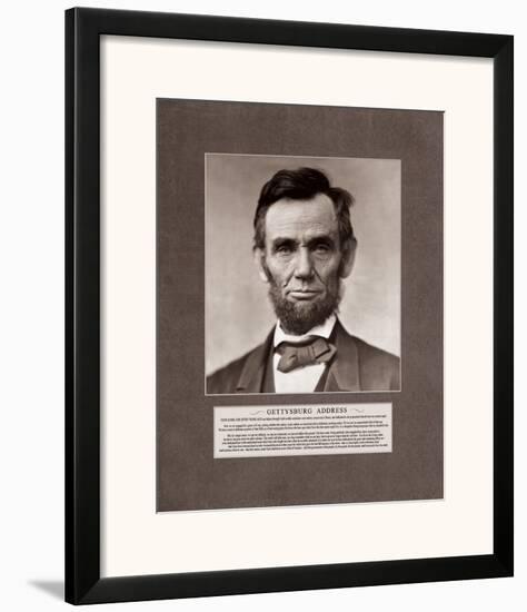Gettysburg Address-null-Framed Art Print