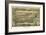 Gettysburg, Pennsylvania - Panoramic Map-Lantern Press-Framed Art Print