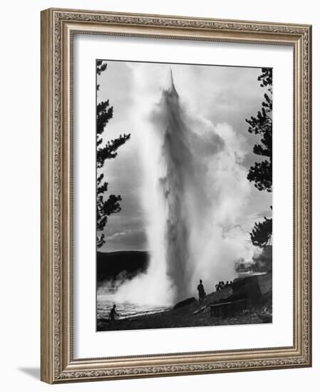 Geyser Erupting in Yellowstone Park-Alfred Eisenstaedt-Framed Photographic Print