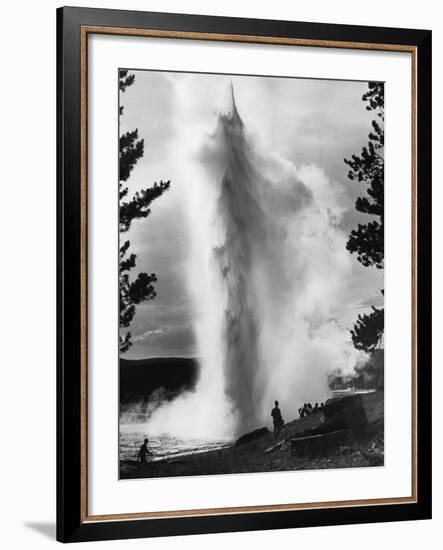 Geyser Erupting in Yellowstone Park-Alfred Eisenstaedt-Framed Photographic Print