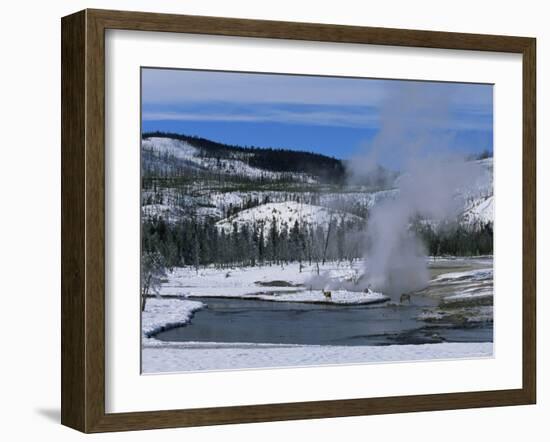 Geysers in Yellowstone National Park, Unesco World Heritage Site, Montana, USA-Alison Wright-Framed Photographic Print