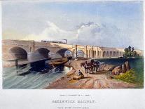 London and Greenwich Railway Bridge over the Neckinger Road, Bermondsey, London, 1836-GF Bragg-Framed Giclee Print