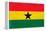 Ghana Flag Design with Wood Patterning - Flags of the World Series-Philippe Hugonnard-Framed Stretched Canvas