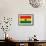 Ghana Flag Design with Wood Patterning - Flags of the World Series-Philippe Hugonnard-Framed Premium Giclee Print displayed on a wall