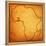 Ghana on Actual Map of Africa-michal812-Framed Stretched Canvas