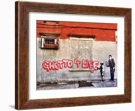 Ghetto for LIfe-Banksy-Framed Giclee Print