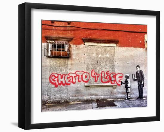 Ghetto for LIfe-Banksy-Framed Giclee Print