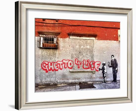 Ghetto for LIfe-Banksy-Framed Giclee Print