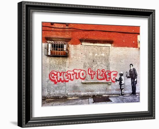 Ghetto for LIfe-Banksy-Framed Giclee Print