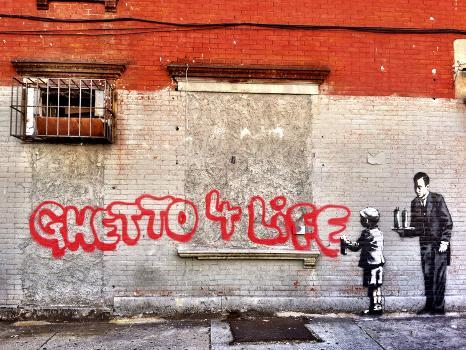 Ghetto for LIfe' Giclee Print - Banksy | Art.com
