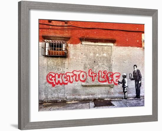 Ghetto for LIfe-Banksy-Framed Giclee Print