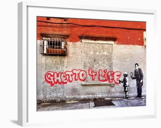 Ghetto for LIfe-Banksy-Framed Giclee Print