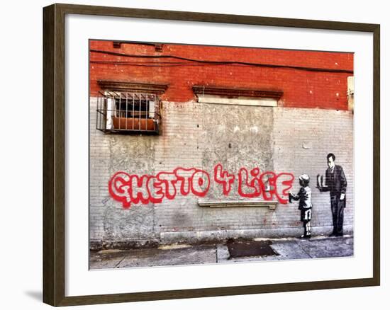 Ghetto for LIfe-Banksy-Framed Giclee Print