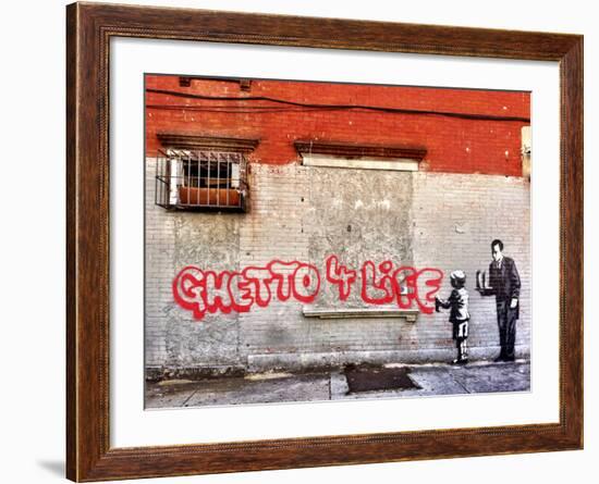 Ghetto for LIfe-Banksy-Framed Giclee Print