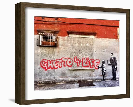 Ghetto for LIfe-Banksy-Framed Premium Giclee Print
