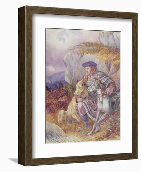 Ghillie and Deerhounds, 1874-Richard Ansdell-Framed Giclee Print