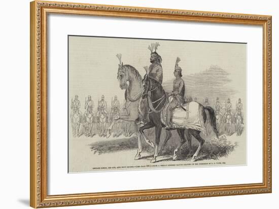 Gholab Singh, His Son, and Body Guard-Godfrey Thomas Vigne-Framed Giclee Print